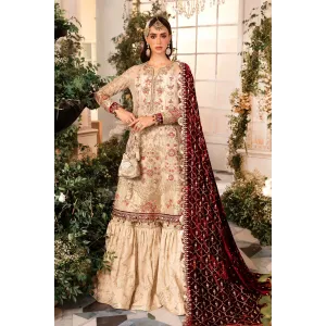 3 Piece Unstitched Embroidered Organza Suit | BD-2905