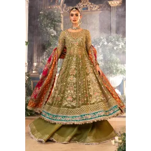 3 Piece Unstitched Embroidered Organza Suit | BD-2906