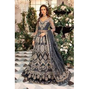 3 Piece Unstitched Embroidered Organza Suit | BD-2901